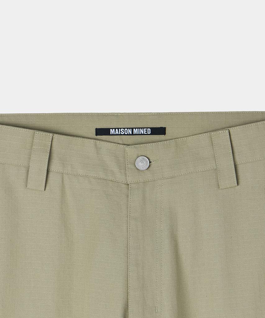 MAISON MINED Detachable Cotton Pants Beige