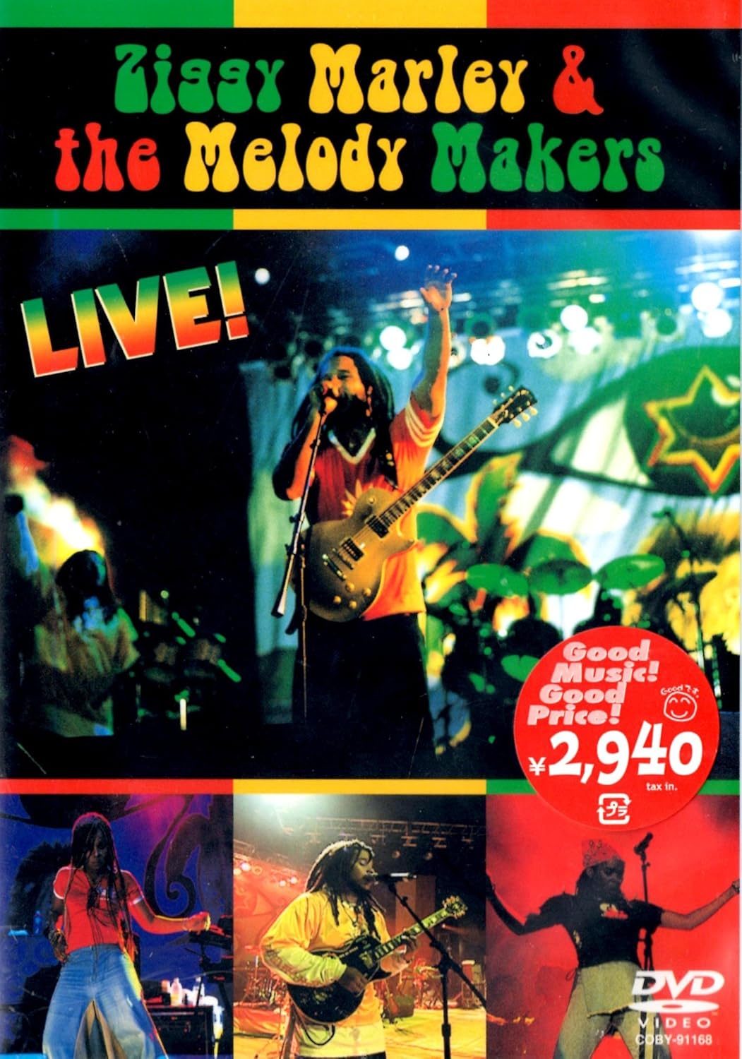 

DVD JIGGY MARLEY & THE MELODY MAKERS - Live COBY91168PROMO Japan Music Video Used