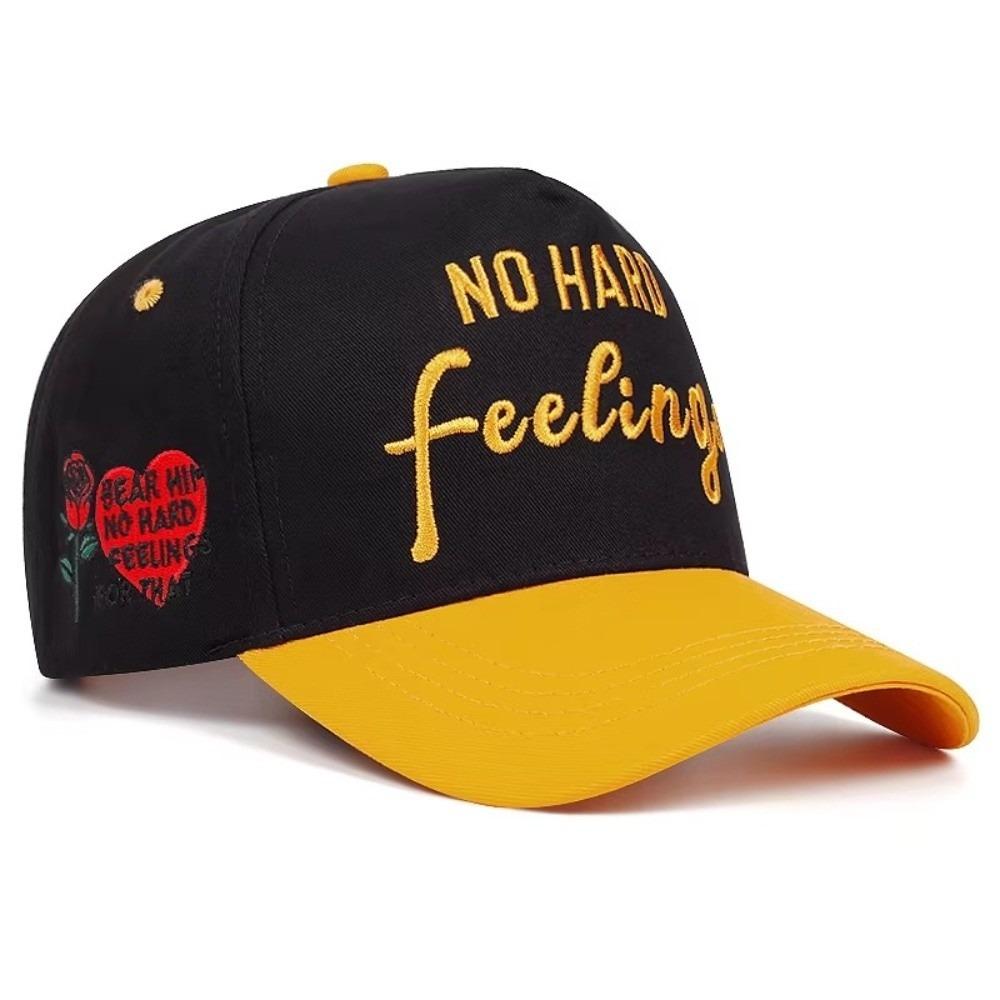 Rose Embroidery Duckbill Hats NO HARD Letter Casual Caps Fashion Baseball Caps Outdoor