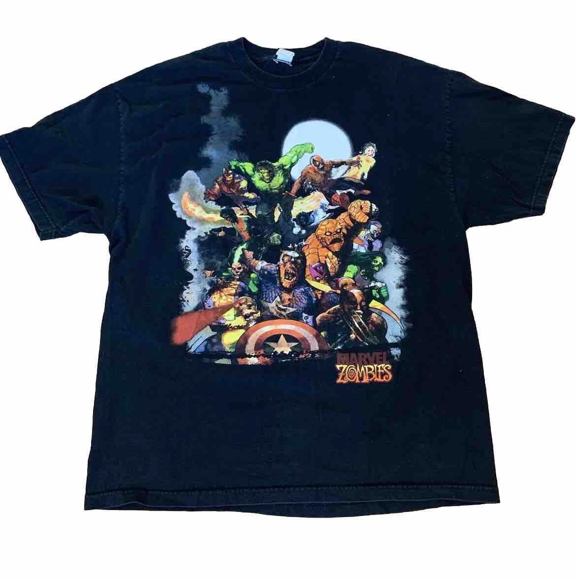 Vintage Mad Engine Marvel Zombies T-Shirt Size 2xl Rare 3XL