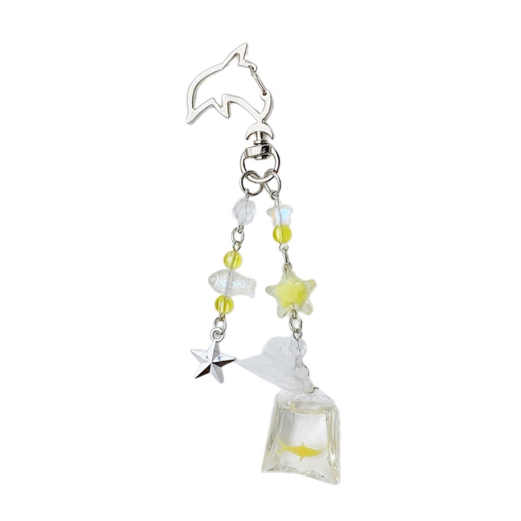 Unique Elegant Styles Goldfish Keychain Fashion Accessory with Ocean Designs and Portable Pendant for All Ages