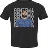 Tutiinca Benzema-inspiriertes gestapeltes Grafik-Kleinkind-T-Shirt - Hommage an das neue Team