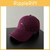 Simple Baseball Cap With Solid Color Design And Letter Embroidery For Daily
