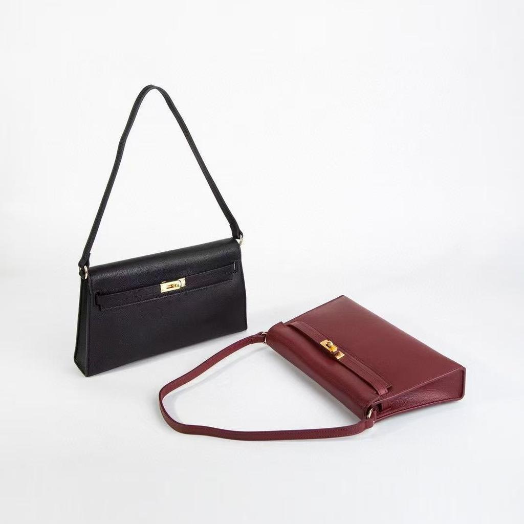 Leather Goat Pattern Underarm Women's Versatile Shoulder Underarm Bag Premium Spring and Summer Portable