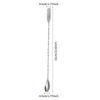Stainless Steel Stir Bar Spoon Mixing Ounces Cocktail Spoon Spiral Pattern Bartender Tools Teadrop Spoon Bar Tool