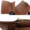 Gebrauchte LOUIS VUITTON Bifold Geldbörse Kompakter Reißverschluss M61667 Monogramm Braun Braun Alltagstauglich