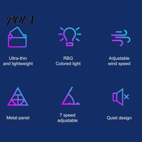 Laptop Radiator Cooler Stand Digital Display Height Adjustable Low Dynamic Lighting Noise Portable Notebook Gaming Cooling Pad Slim