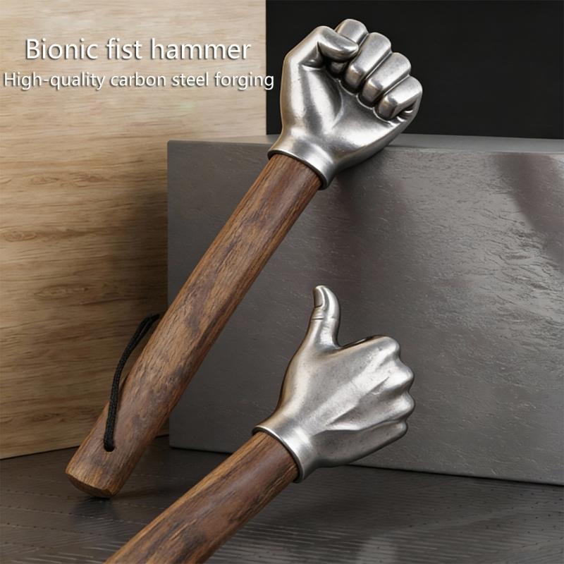 Stainless Steel Thumb Fist Hammer Emergency Window Breaker Function and Fist Grip Collectible Art for Car Safety