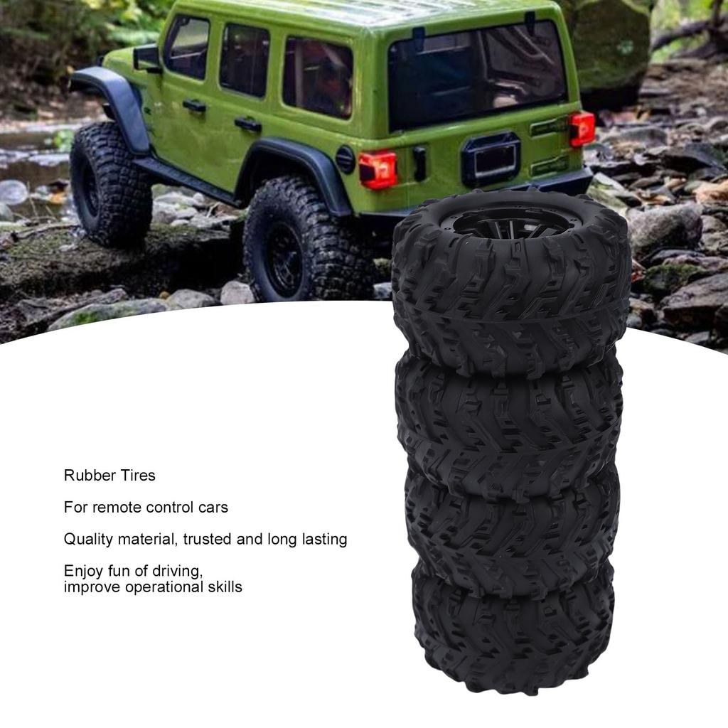 RC Car Rubber Tires Fit for SCY 16101PRO 16102PRO 85mm Replacement Wheels Complete Set