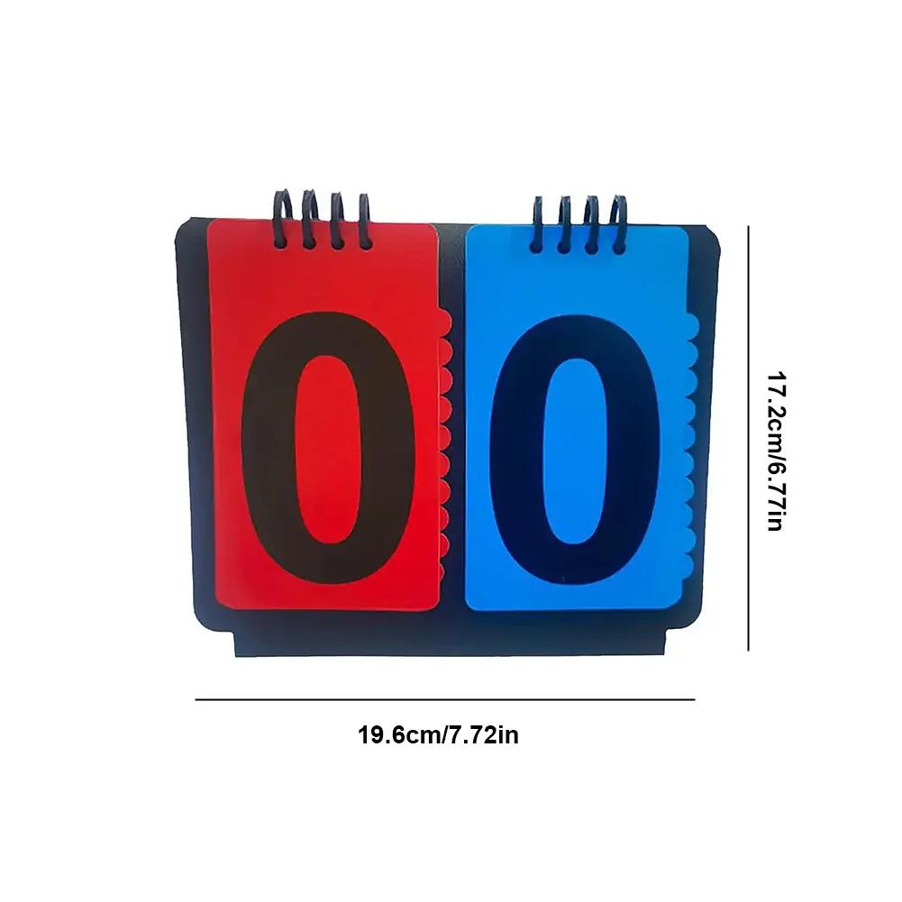Scoreboard Score 2/4 Digits Sports Scoreboard Manual Score Flip Cards Multipurpose Score Flipper For Basketball Tennis Sports