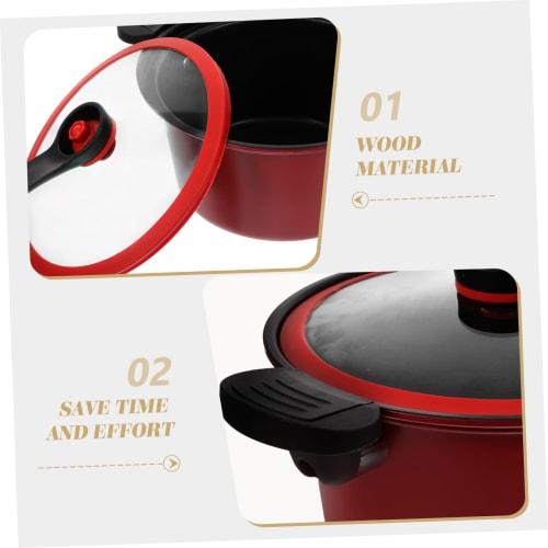 HOLIDYOYO Micro Pressure Cooker, Pressure Canner, Small Canning Pot, Stovetop Pressure Cooker, Stew Pot, Slow Cooker, Soup Pan, Low Pressure Cooker, E