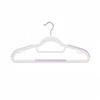 Non-Slip Rainbow Plastic Clothes Hangers with Anti-Slip Shoulder Design for Household Use