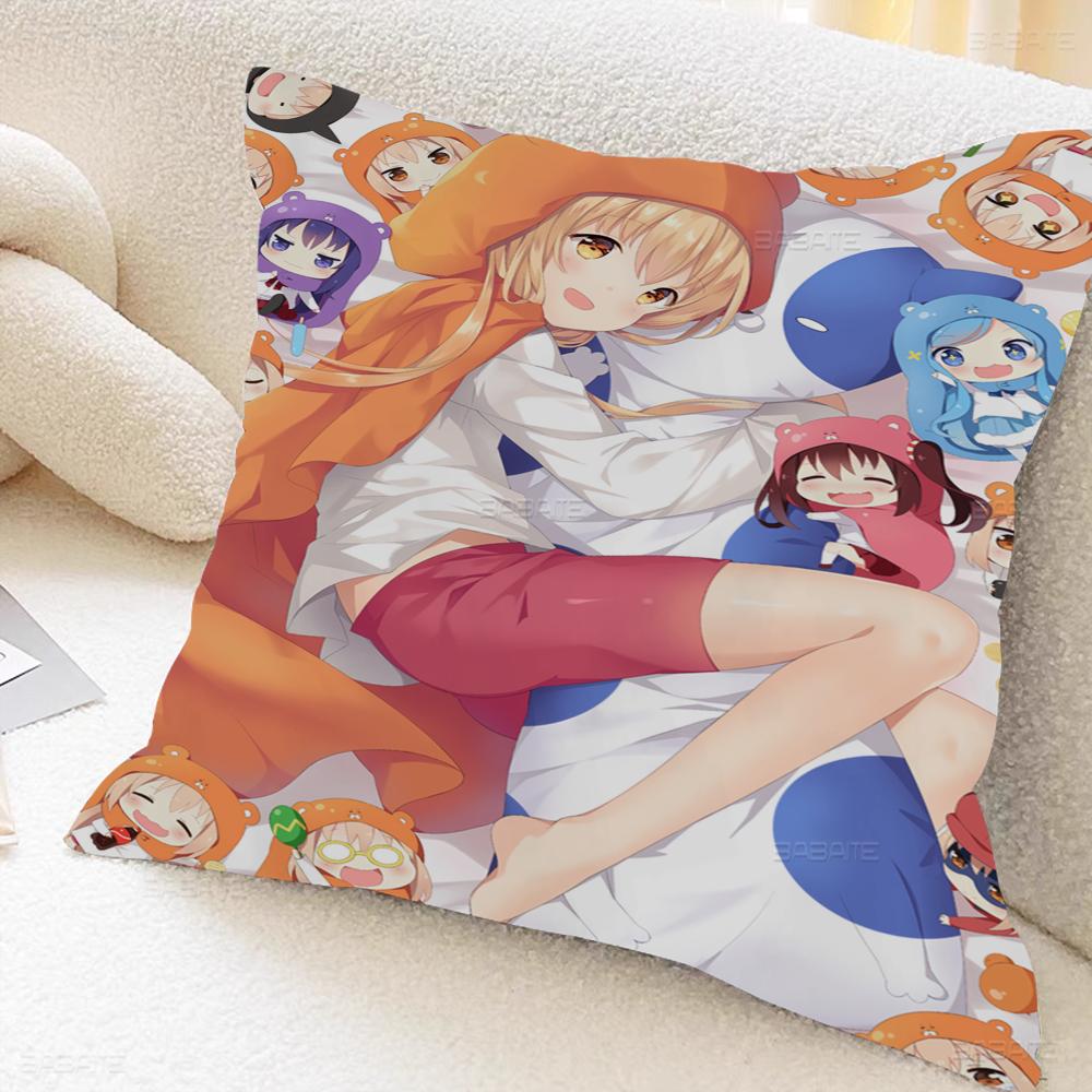 Himouto Anime Umaru Chan Cushion Cover Inches Farmhouse Decor Home Throw Pillow Covers For Couch Decorations