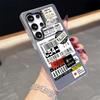 D-Dhl Express Label Phone Case for Samsung S26 S25 S24 S23 S22 S21 FE Plus Ultra Black 2-in-1 Jelly silicone case