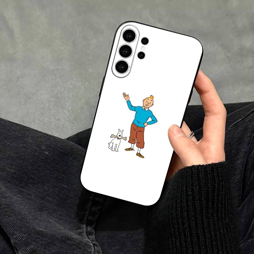 

Dog The A-Adventures of T-Tintin Phone Case For Samsung S25,S24,S21,S22,S23,S30,Ultra,S20,Plus,Fe,Note,10,9,5G Black Cover Samsung S26ULTRA