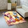 1pc Cute Minnie Donald Duck Pattern Area Rug Soft Flannel Floor Mat for Living Room, Office, Bedroom, Outdoor and Camping, Sofa Coffee Table