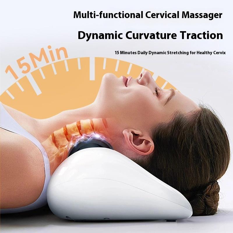 Multifunctional cervical spine traction massage household electric kneading airbag stretching back waist massage physiotherapy instrument