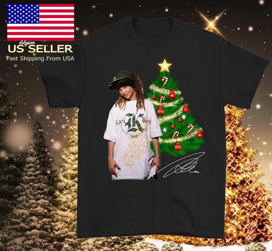 Tom Kaulitz signed CHRISTMAS Tokio Hotel band black T-shirt Unisex XX619 S
