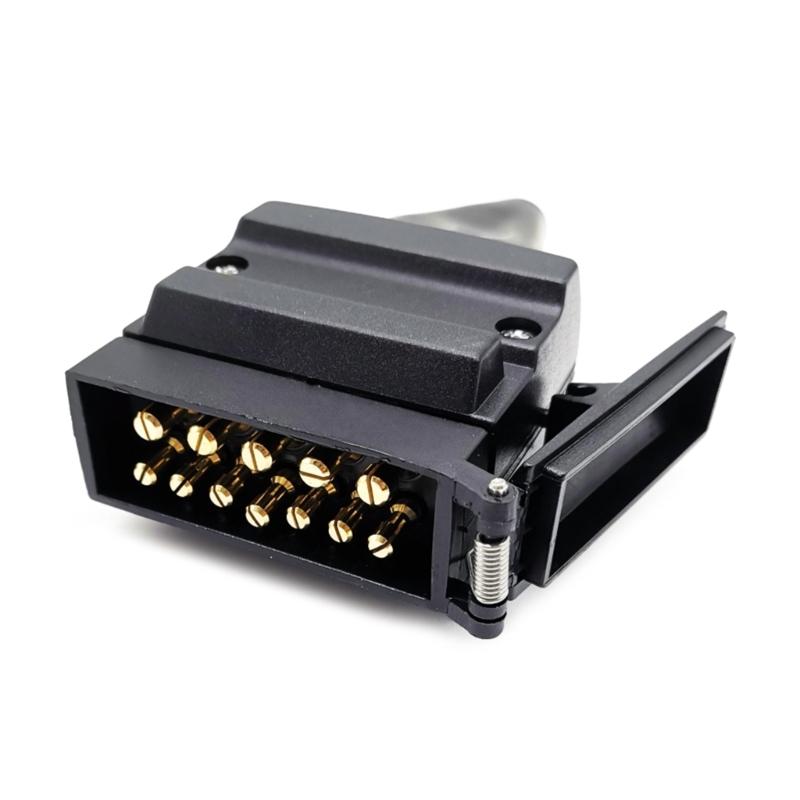 Priză plată pentru remorcă cu 12 pini 12 V 12 pini pentru mufă australiană pentru remorcă Mufă pentru remorcă Masculin Femeie Conector adaptor Mufă plată