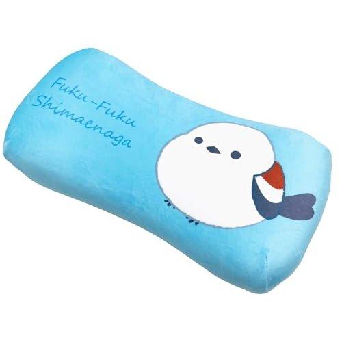 MORIPiLO Ishiyowachan Memory Foam Pillow 20x40cm, Reversible Relax Cushion Blue