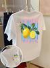 Limon Cello Lemon Striped Graphic TShirt Relaxed Casual Tee For Unisex Unisex Travel Daily Vacation Stylish Street Looks