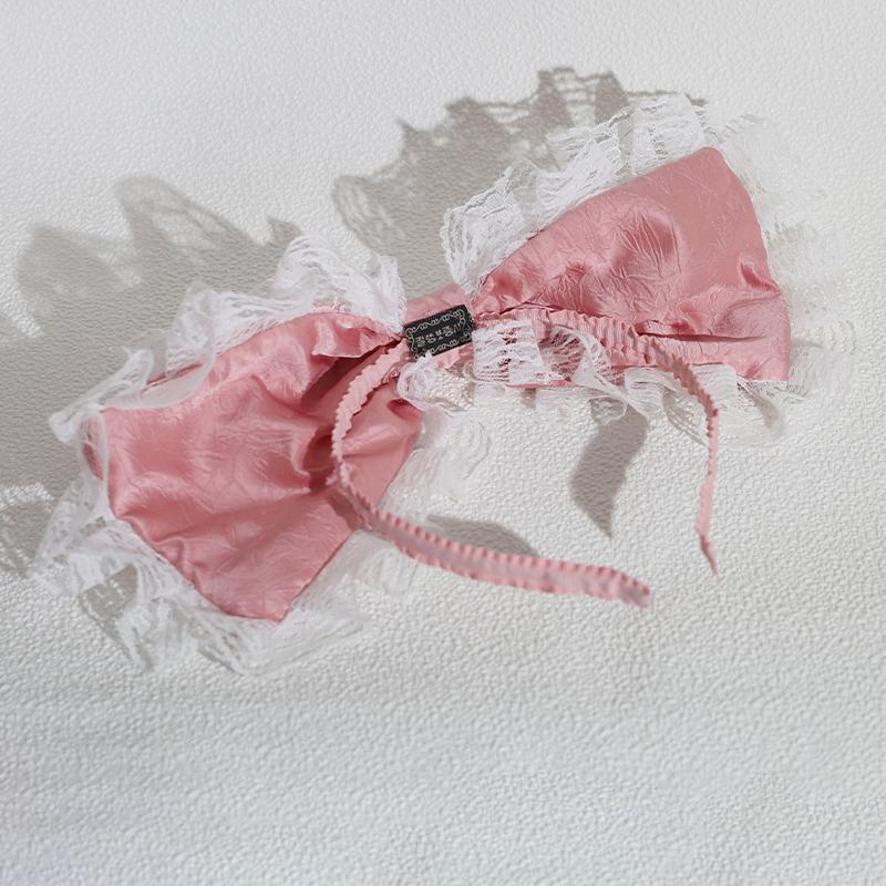 Lolita Retor Doplňky Velká krajková čelenka Sladký obruč do vlasů Cosplay pokrývka hlavy Pro dívky Dárek