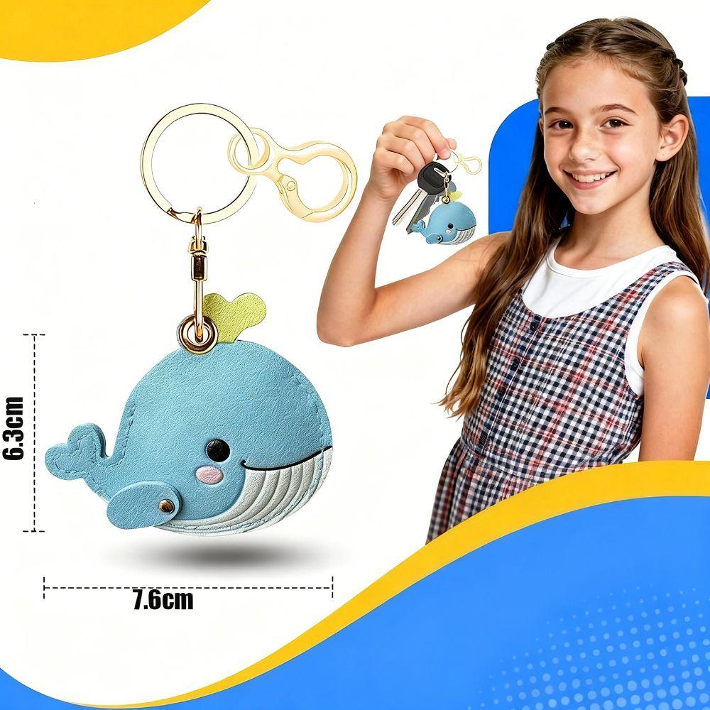 Anti-Drop Leather Keychain Antirust GPS Case Cover for Airtag Protective Cover  For Keys Bag Wallet