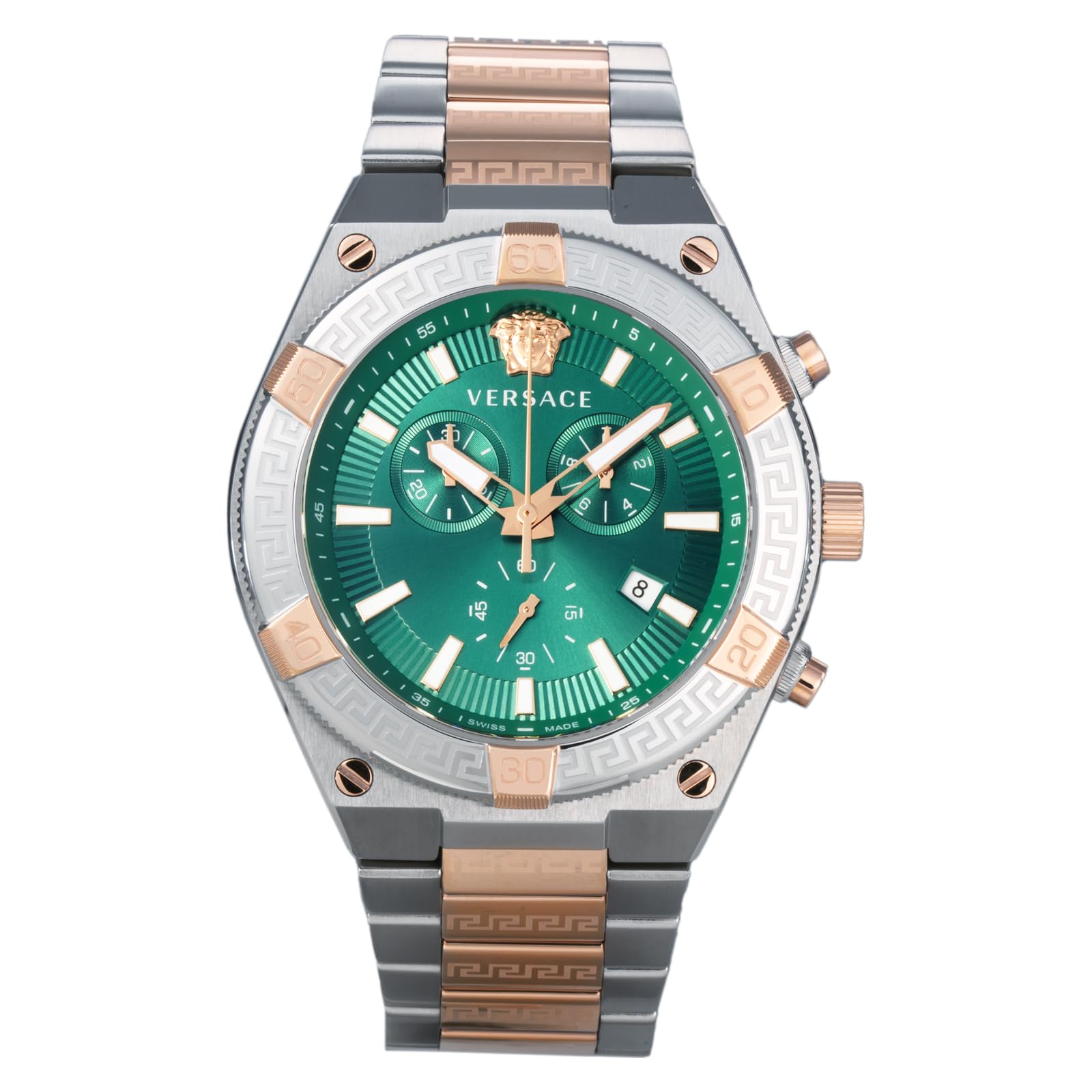 

[Versace] Casual Watch Sporty Greca VESO01324 Men s Pink Gold [Parallel Import]