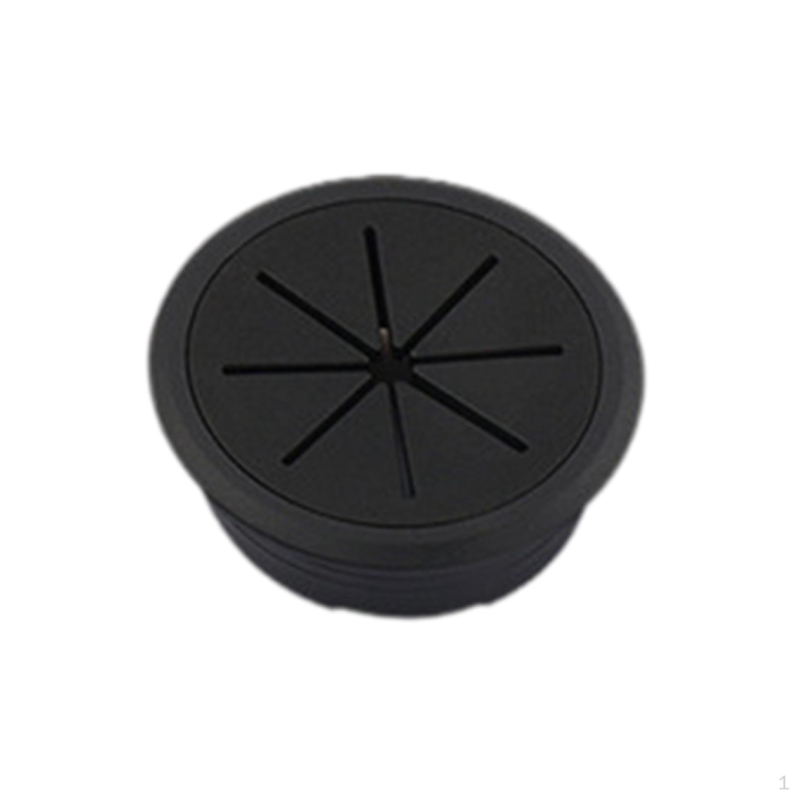 

Cable Hole Cover Organizer Desktop Devices Manage And Hide Black Wire Holder Flexible Desk Grommet Hole Diameter 60 mm