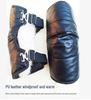 Extended Sheepskin Wool Leg Warmers - Windproof and Thickened Knee Pads for Winter Cycling & Cold Protection