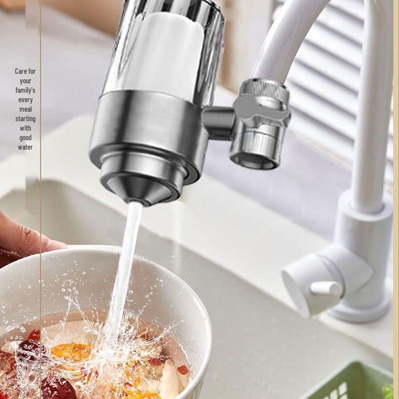 304 Stainless Steel Transparent Faucet Water Purifier with Ultrafiltration and Ceramic Descaler for Direct Drinking.