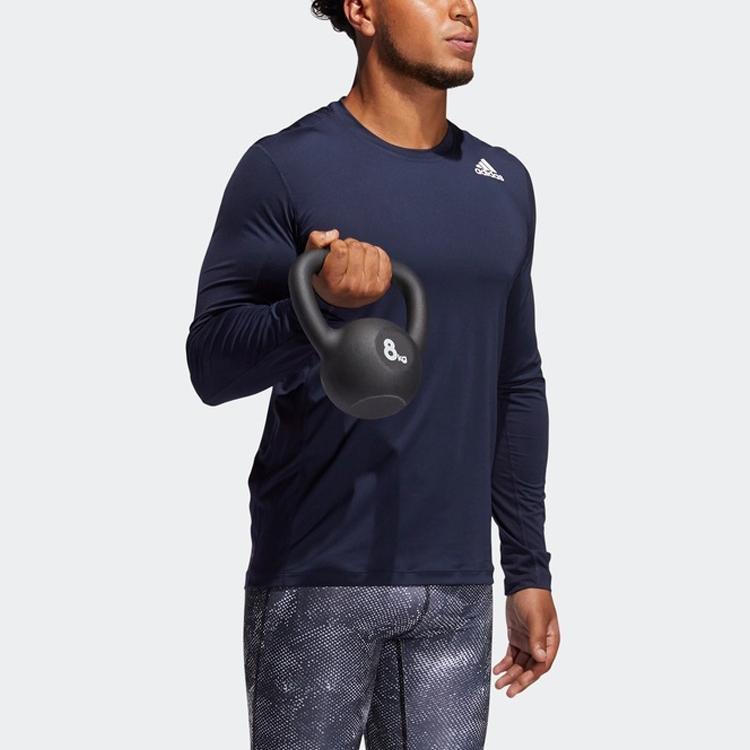 Adidas Training Running Fitness Long Sleeve T-Shirt Men Tops Dark-Blue GL9895