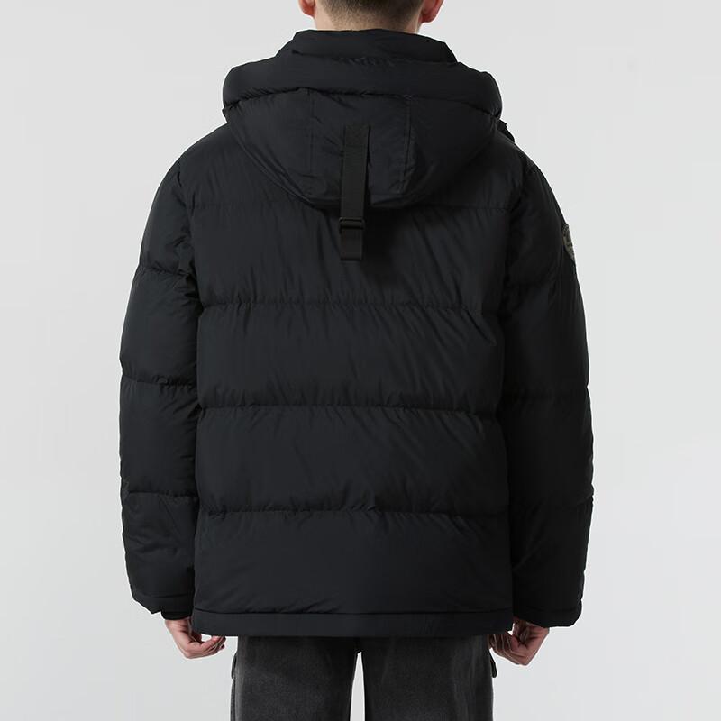 Skechers Fashionable Hooded Comfortable Warm Down Jacket Men Outerwear Carbon-Black L424M032-0018
