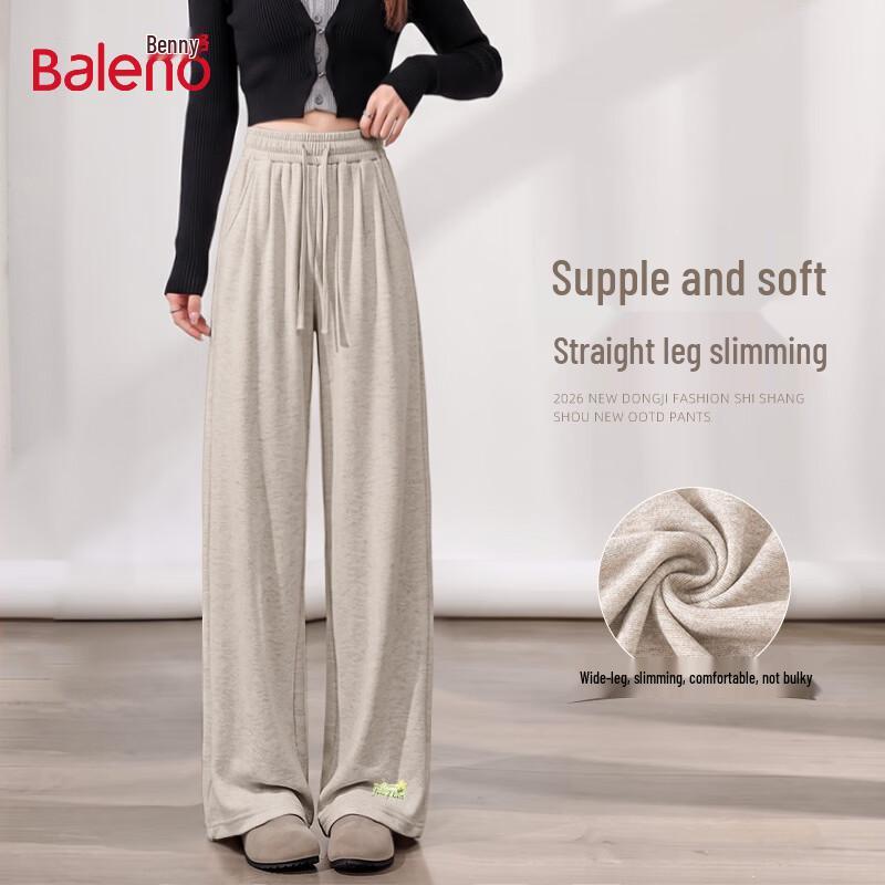 Baleno Women's High-Waist Drawstring Long Pants