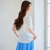 Thin Women's Casual Round Neck Knitted Sweater, 2026 Summer New Women's T-shirt, High-end Pullover Sweater, Women's Clothing