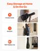 Acoustic Guitar Hard Case, 1195 MM, Hard-Shell Protective Travel Carrying Case with Accessory Compartment, Foam Padding, Portable Handle, Shoulder