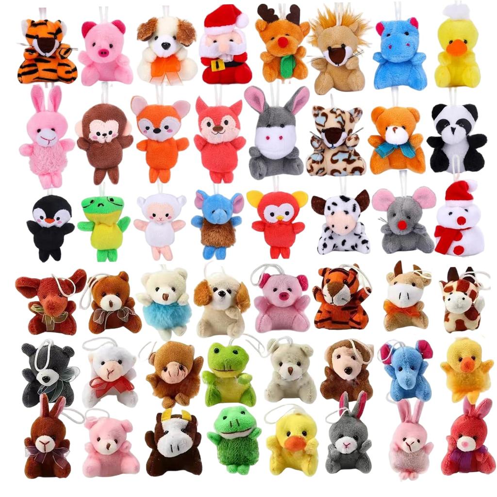 Christmas Advent Calendar 24Pcs Cute Stuffed Animals Advent Calendar Plush Toys Christmas Decor For Girls Boys