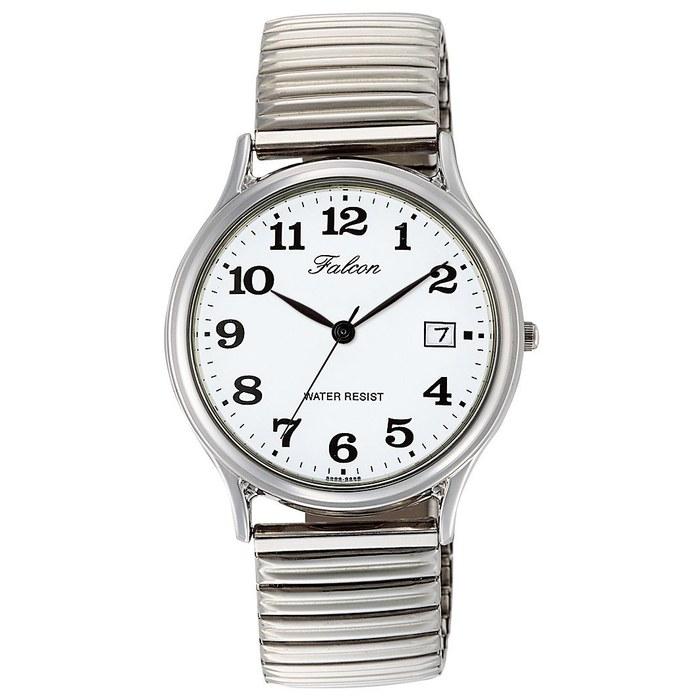 [Citizen Q&Q] Watch Analog Waterproof Date Metal Band D014-204 Men s White Silver