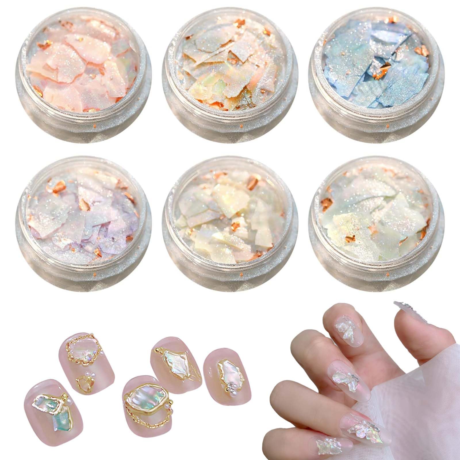 

Части ногтей Aurora Powder Gel Nails Гелевые ногти Glitter Lame Container Морские ракушки Fantastic and Sweet Nails Голограммные ногти Glitter Deco Parts (Шесть цветов)