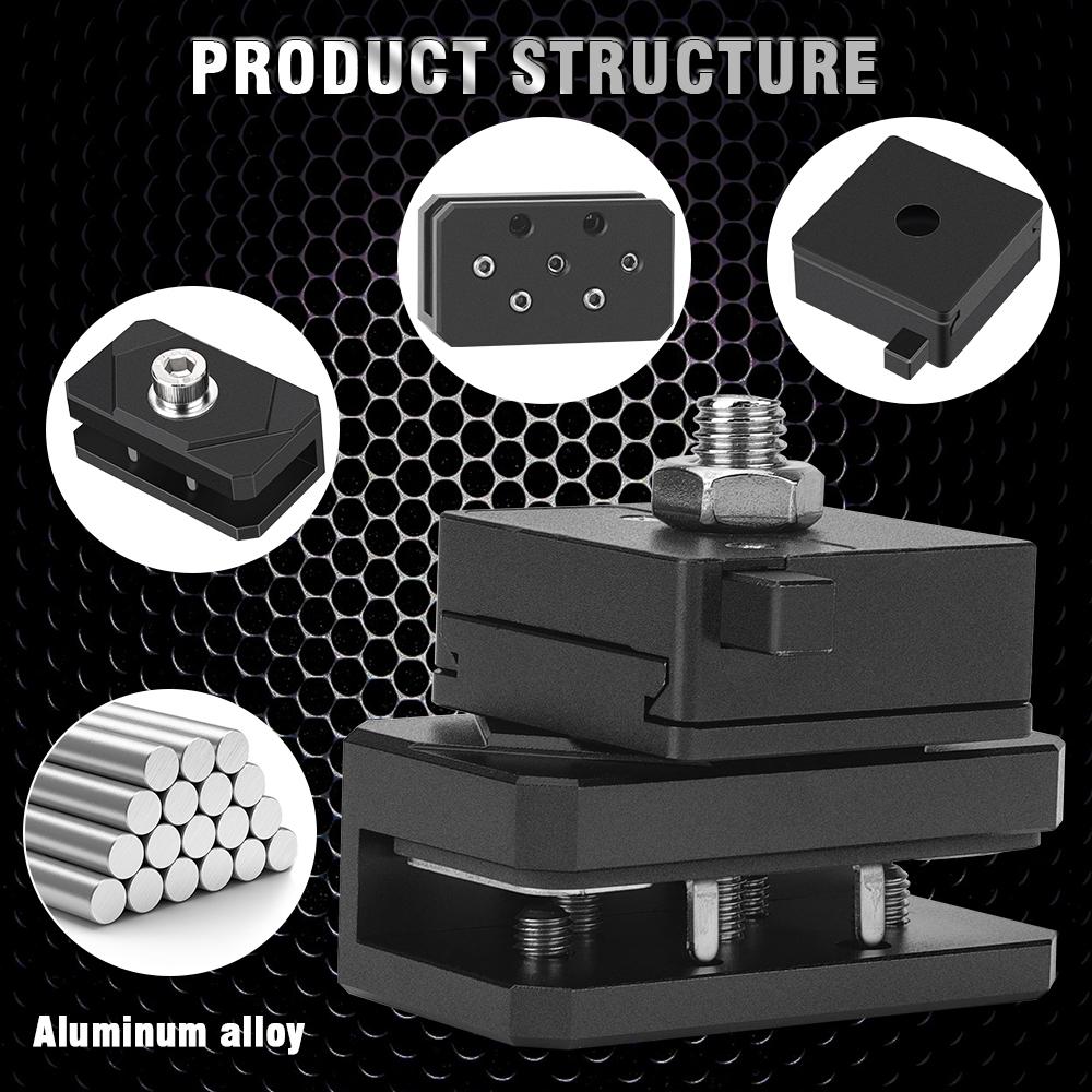 Universal Quick Release Bracket Hood Led Ditch Pods Work Cube Lights Mount Holder for SUV 4X4 Offroad Cars Adjustable Black