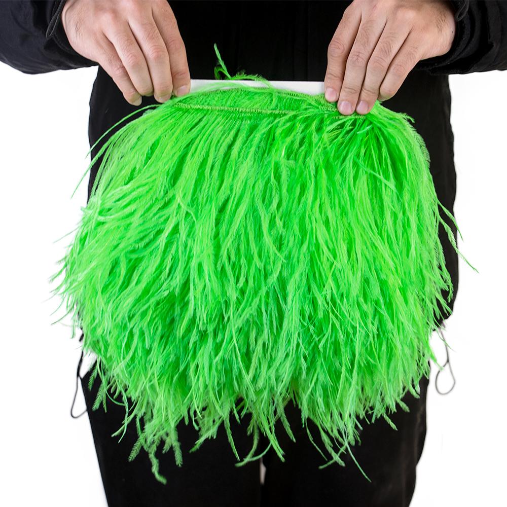 Feather1Meter High Quality Ostrich Feather Trim 10-15/15-18/18-22cm Plumes Fringe Ribbon for Home Party Dress Sewing Wedding Decoration