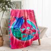 Trolls Theme Printed Blanket - Perfect for Couch, Bed, Travel & Outdoor Use | Machine Washable, Cozy & Durable.