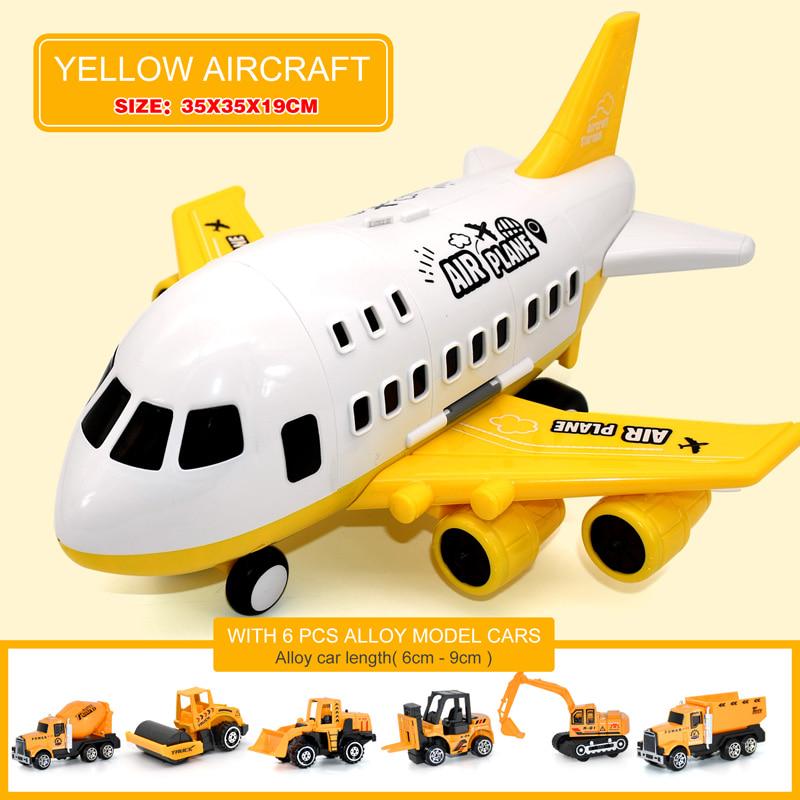 Aeroplano Giocattolo PLAY Con Carrello Bagagli E Personaggi – Luci E Suoni Realistici Per Bambini 1-3 Anni
