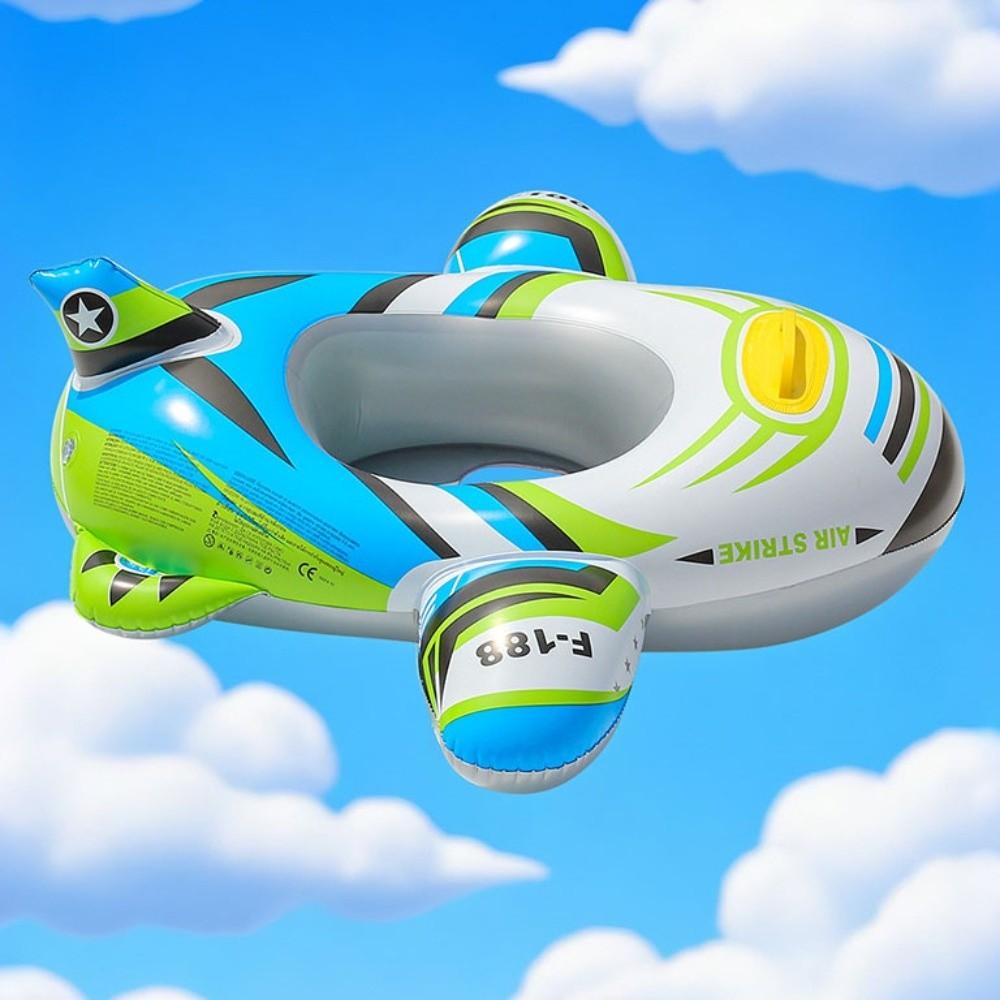 Inflatable Swimming Circle Aircraft Shape Boat Children's Swimming Ring  Water Play