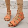 Luxury Women Sandals Summer New Elegant Shoes for Woman Flat Casual Gladiator Fish Toe Designer Sandals Women Zapatos De Mujer