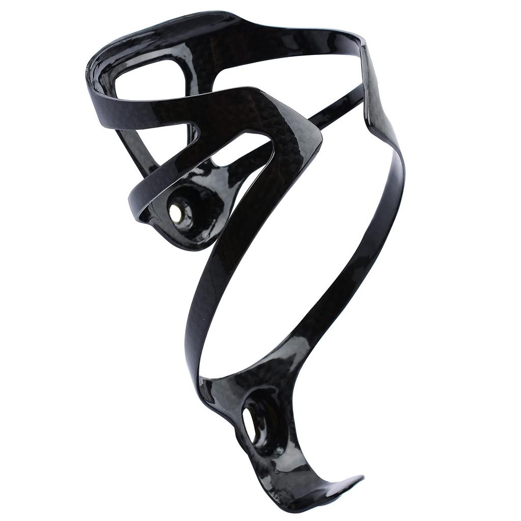 RICYRLK Bicycle Carbon Fiber Bottle Cage Drink Threaded Carbon Bottle Fits Most Set Ultra-Lightweight Holder, Cage, Strong, Flexible, Bottles, Glossy,