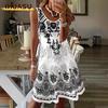 Women's Fashion Casual U-Neck Sleeveless Casual Dresses