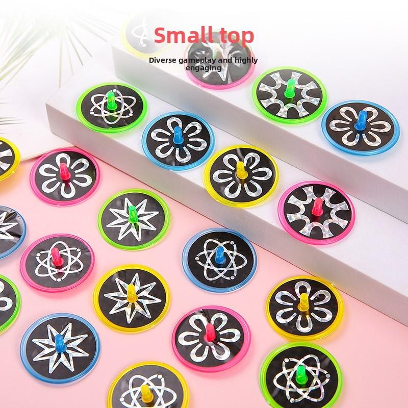 Laser Toy Kids Spin Top With Plastic Material For Preschool Gift Entertainment