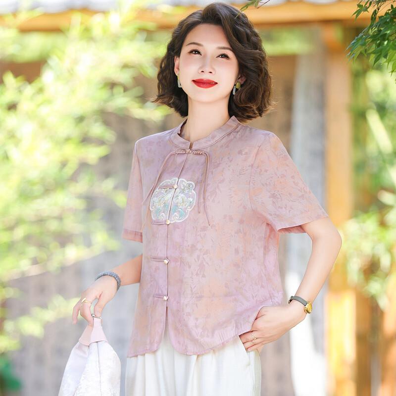 Women's New Chinese Style Summer Short-Sleeve T-Shirt