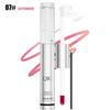 QIC Doppelköpfiges Tear Lip Glaze + Lippenöl Wasserdicht Nicht klebend Tasse Lippenstift 2 in 1 Abziehbarer Lipliner Lippenstift Lippenöl
